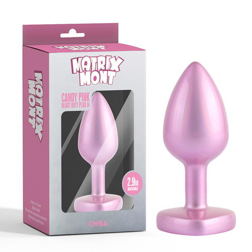 Candy Pink Heart Butt Plug M