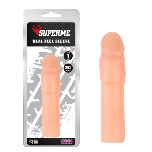 Real Feel Sleeve T-Skin Penis Enlarges Sleeve